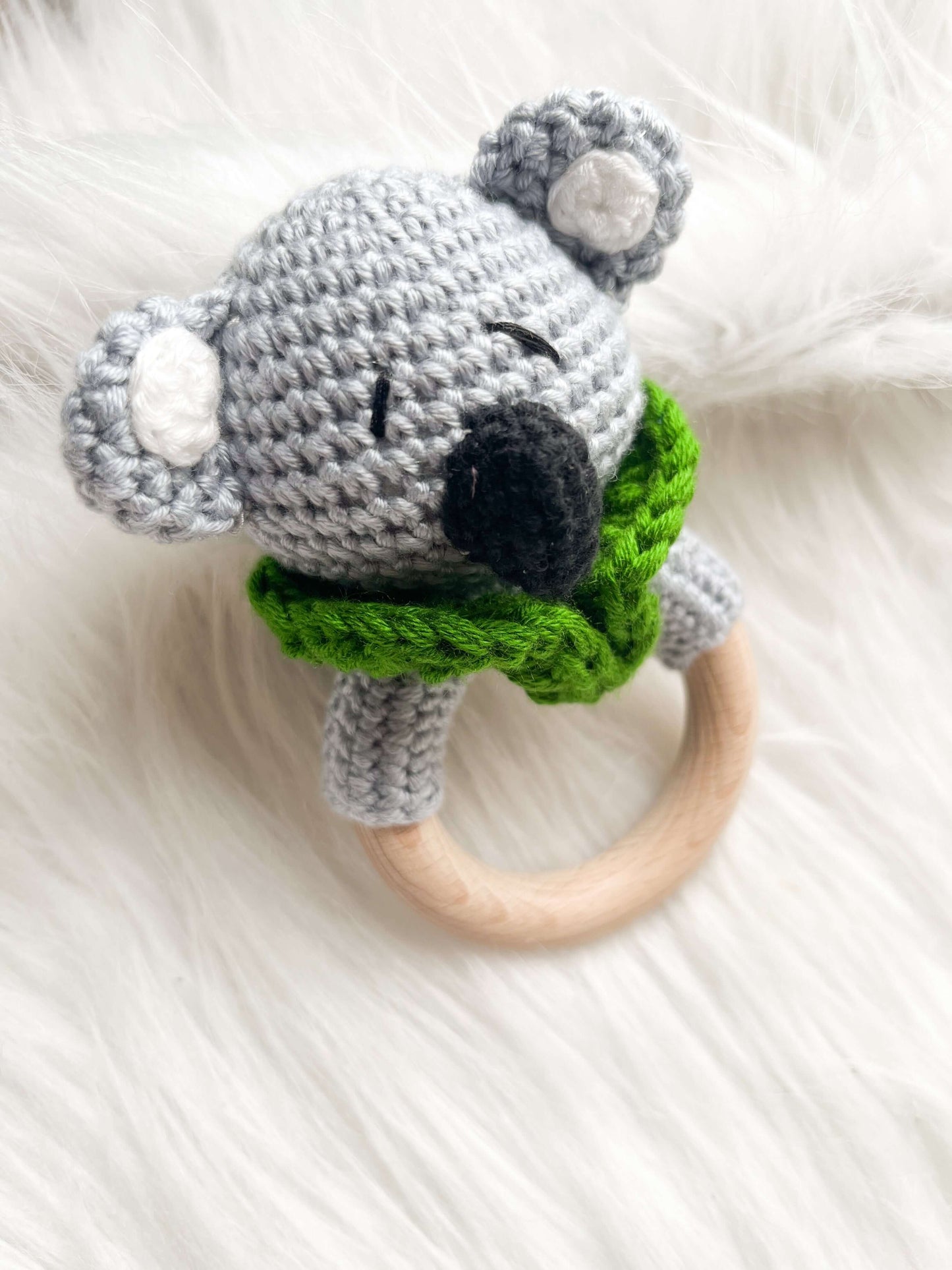 Hochet en crochet - Koala - Monmini