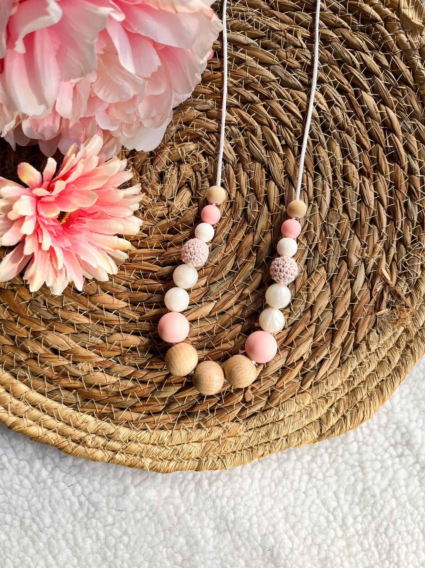 Collier d’allaitement Rose - Monmini