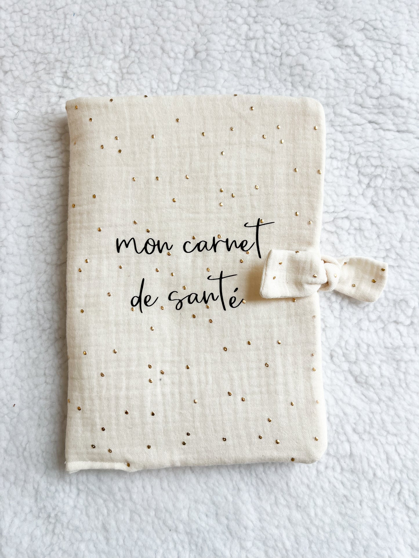 « Mon protège carnet » en coton - En stock