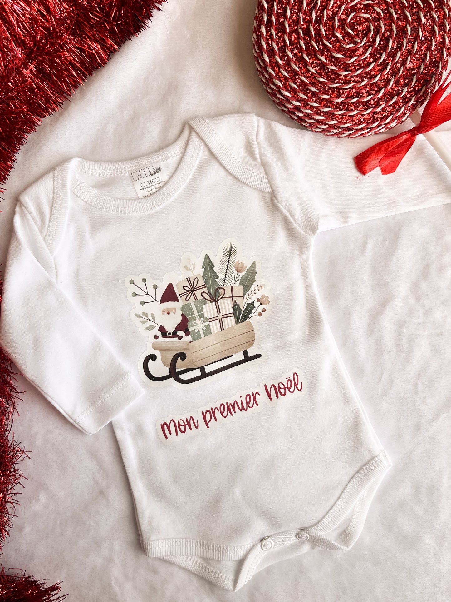 Body bébé de Noël - Mon premier Noël