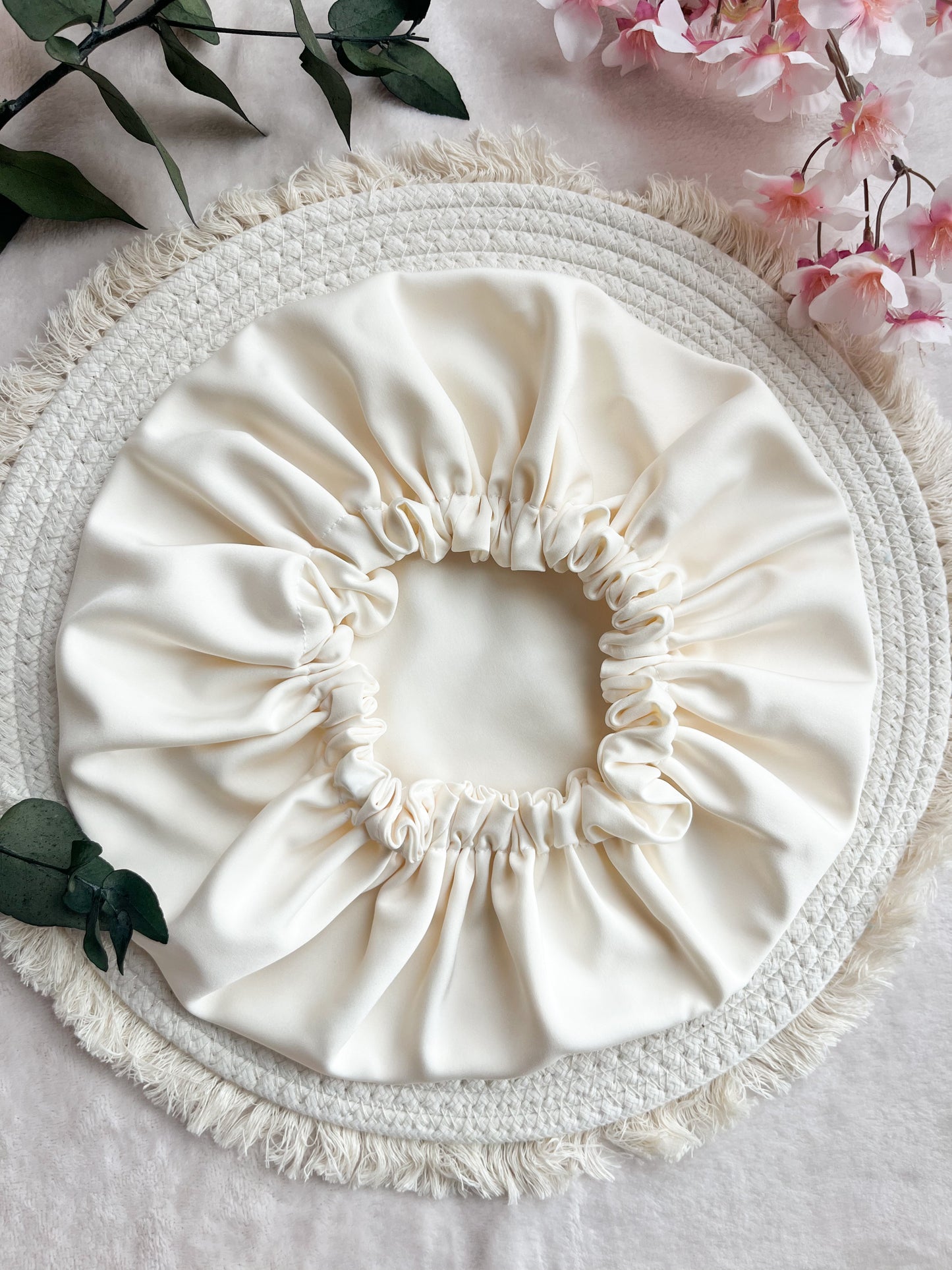 Bonnet douche et soin en satin