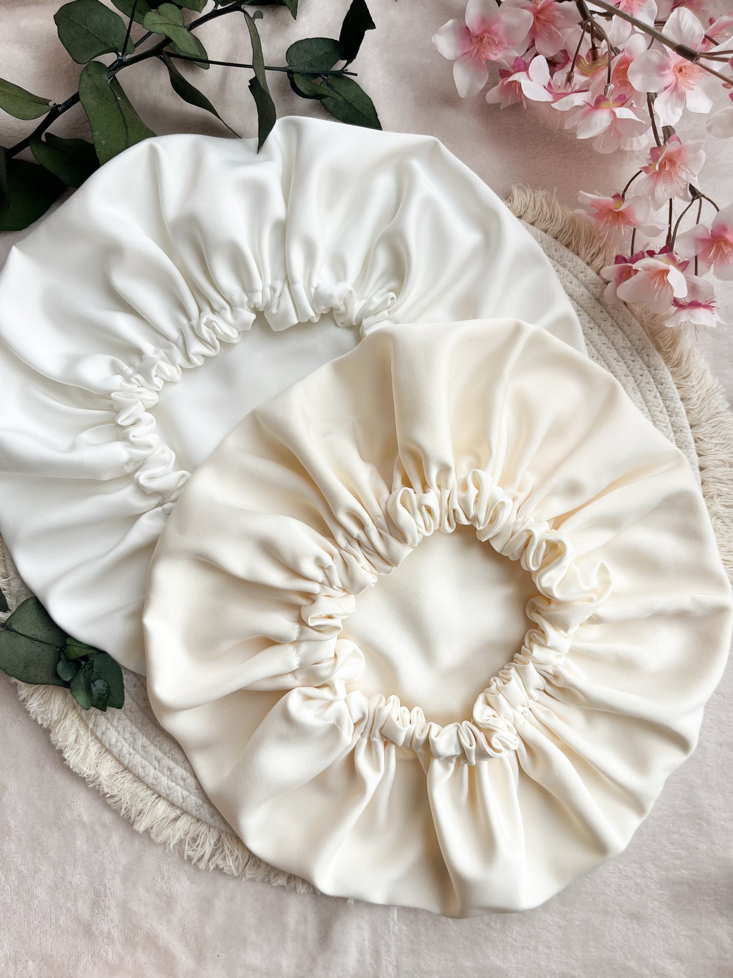 Bonnet douche et soin en satin