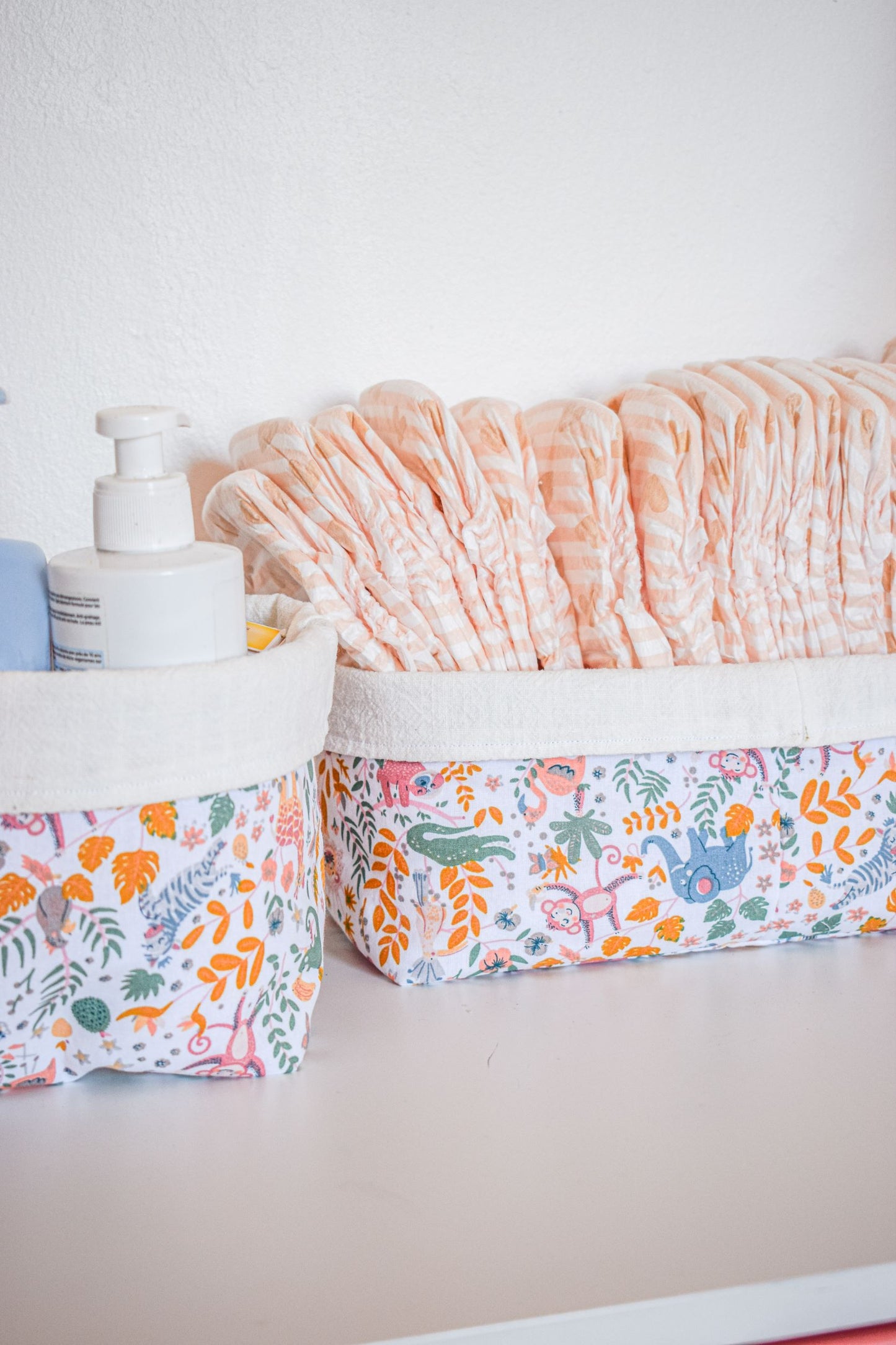 Lot de 3 panières en coton - Monmini