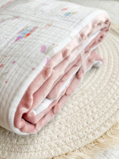 Couverture d’hiver - Licorne