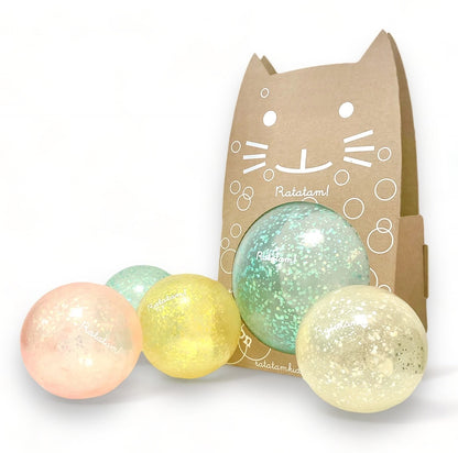 Ballon bulle chat 15cm - Cuivre