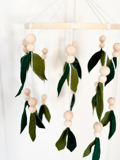 Mobile en feutrine - Feuillage