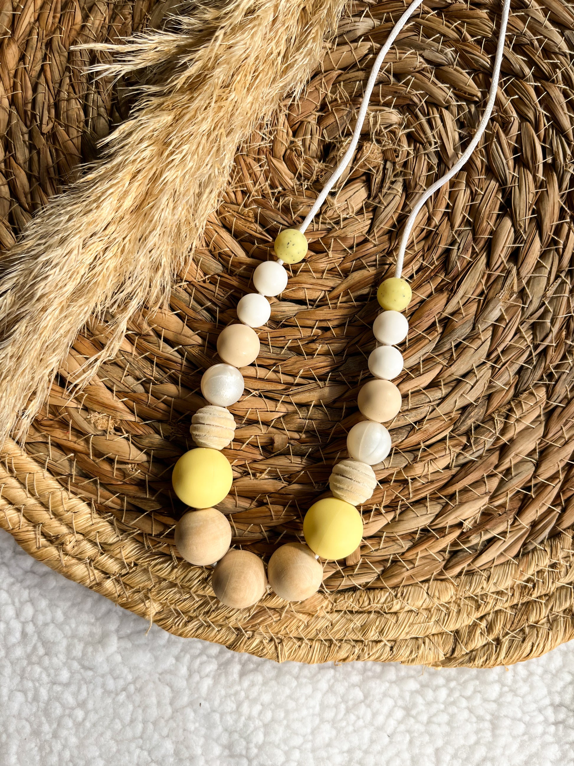 Collier d’allaitement Jaune - Monmini