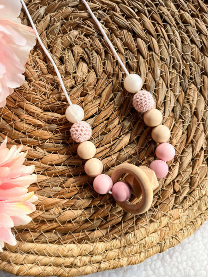 Collier d’allaitement Rose - Monmini