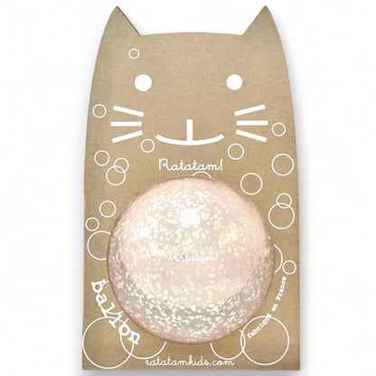 Ballon bulle chat 15cm - Rose