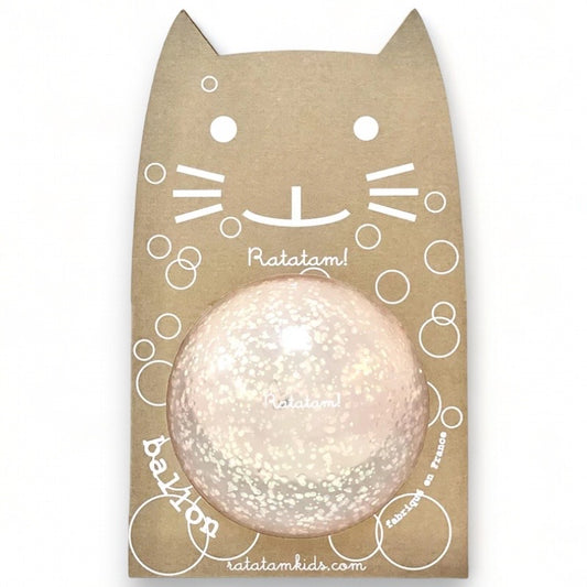 Ballon bulle chat 15cm - Rose