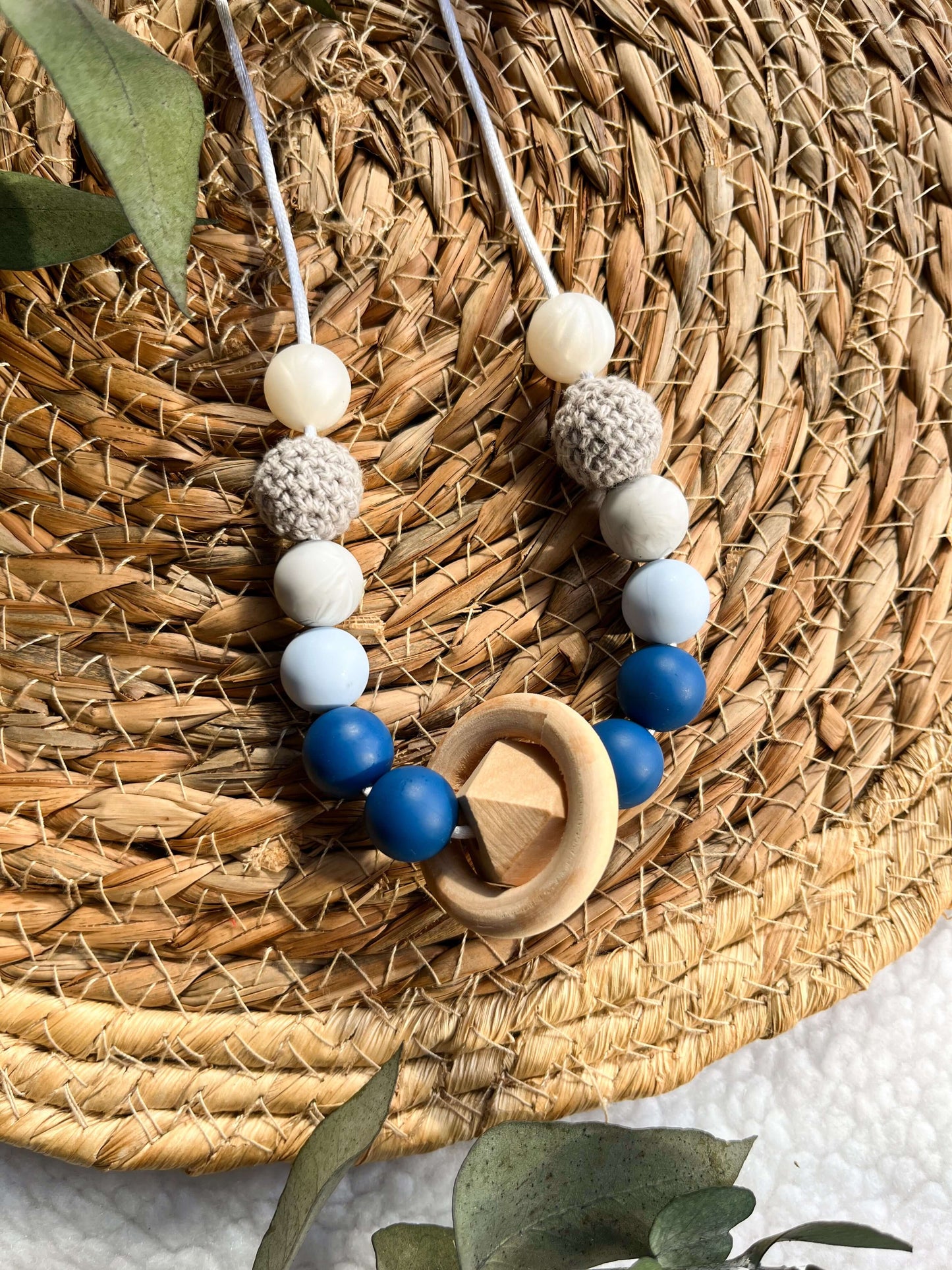 Collier d’allaitement Bleu roi - Monmini