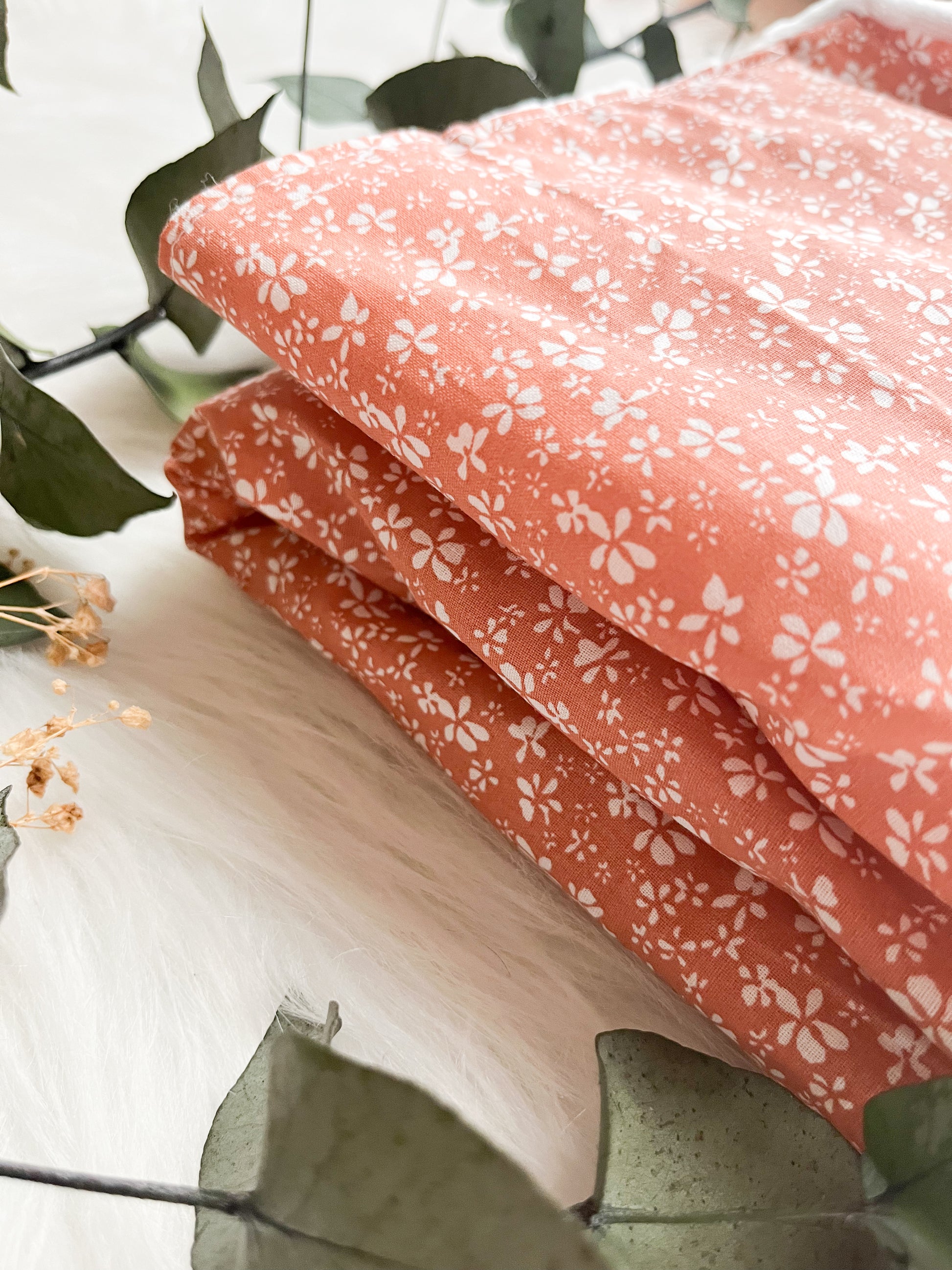 Couverture en coton - Flowers - Monmini