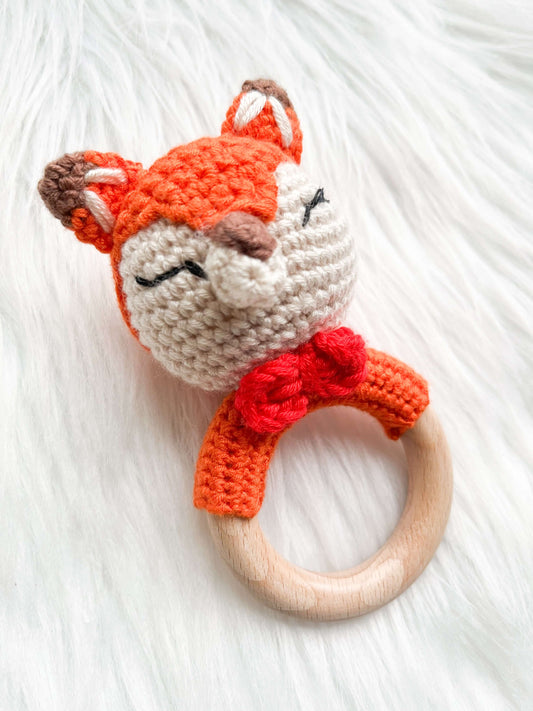 Hochet en crochet - Renard - Monmini