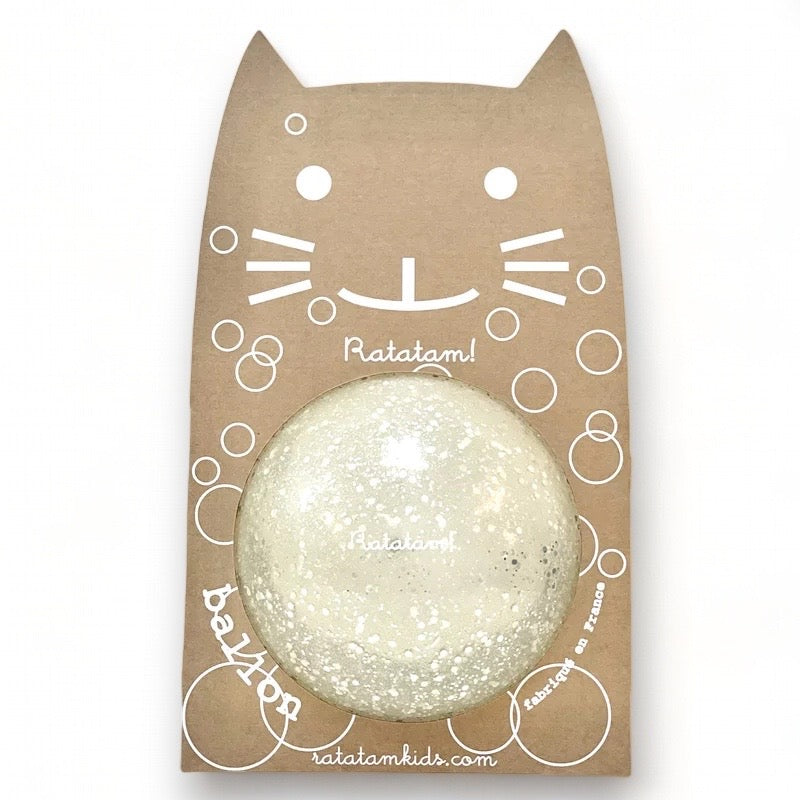 Ballon bulle chat 15cm - Argent