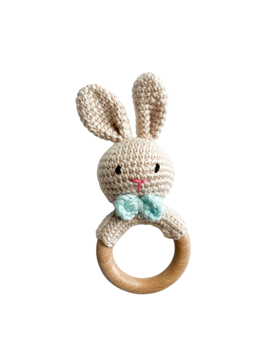 Hochet en crochet - Lapin