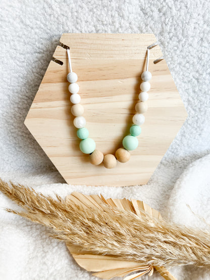 Collier d’allaitement Vert eau