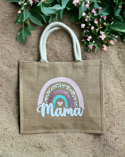 Grand sac cabas en jute MAMA