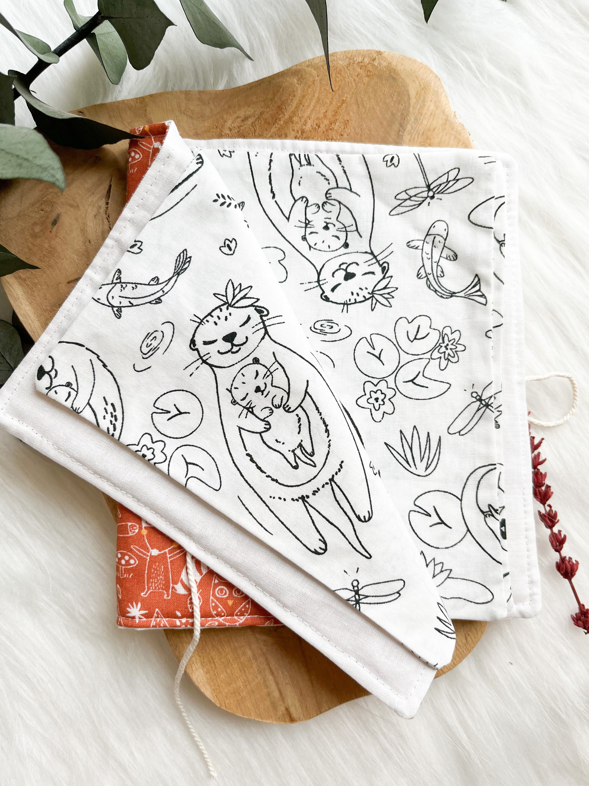 Cahier de coloriage lavable en coton - Monmini